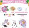 30 Set Summer Window Art Suncatchers Kits Summer Beach Fruit DIY Suncatchers Craft Kits Make Your Own Paint Ornaments for Boys Girls Craft Painting Art Activity